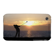 Playing Golf At Sunset casemate cases