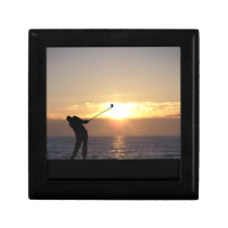 Playing Golf At Sunset gift boxes