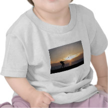 Playing Golf At Sunset Shirts