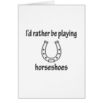 Playing Horseshoes cards