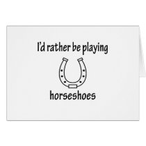 Playing Horseshoes cards