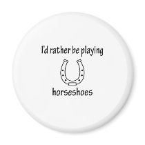 Playing Horseshoes magnets