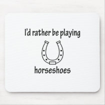Playing Horseshoes mousepads