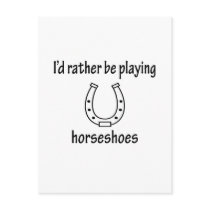 Playing Horseshoes postcards