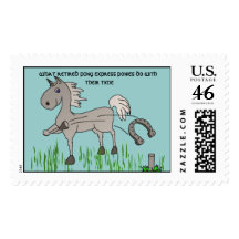 playing horseshoes stamps