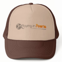 Playing in Peoria Logo hats