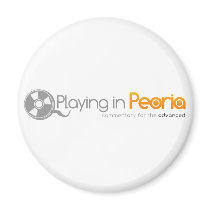 Playing in Peoria Logo magnets