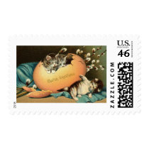 Playing Kittens Easter postage by MyOtherPlanet Playing Kittens Easter postage