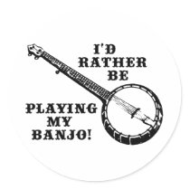 Playing My Banjo stickers