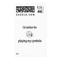 Playing My Cymbals postage by fullofNuts Playing My Cymbals postage