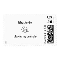 Playing My Cymbals postage by fullofNuts Playing My Cymbals postage