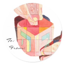 Playing My Dreidel Gift Tag stickers