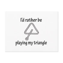 Playing My Triangle postcards by fullofNuts Playing My Triangle postcards