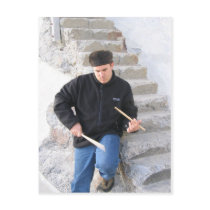 Playing on Stairs 2 postcards