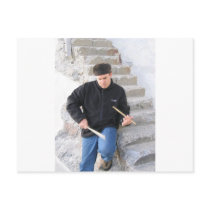 Playing on Stairs 2 postcards