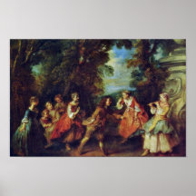 Playing Outdoors (Le Jeu Des Quatre-Coins) Poster