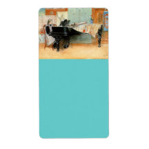 Playing Scales 1898 Personalized Shipping Label