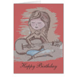 Playing the guitar card