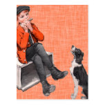 Playing The Harmonica Post Cards