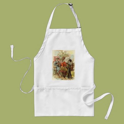 Playing the Piano Aprons Zazzle_apron