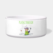 Playing Through Dog Water Bowls