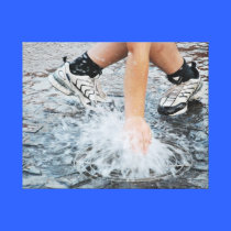 Playing with water canvas print canvas prints