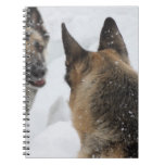 Playmates in the Snow Spiral Notebook
