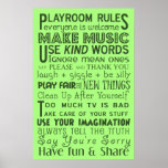 Playroom Rules Posters