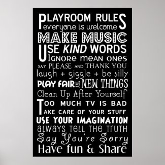 Playroom Rules