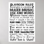 Playroom Rules Posters
