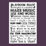 Playroom Rules posters