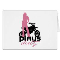 Plays Dirty - Girl cards by Mall4MyLife Plays Dirty - Girl cards
