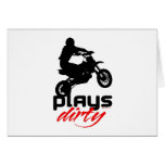 Plays Dirty - Guy Greeting Card