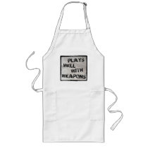 Plays Well With Weapons Apron