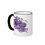 Plays with Yarn Mug for Knitters