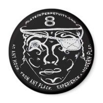 PlaysInPerpetuity.com Round Magnet