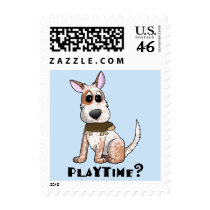 Playtime Cartoon Red Heeler Postage Stamps