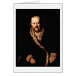 Playwright By Vasili Grigorievich Perov Greeting Cards