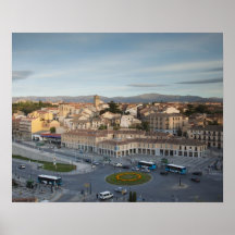 Plaza de Artilleria with El Acueducto Posters