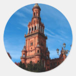 Plaza De Espana Round Sticker