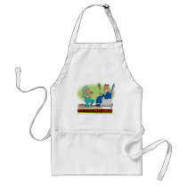PLEA BARGAIN CARTOON aprons by lawyer_gifts PLEA BARGAIN CARTOON aprons