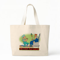 PLEA BARGAIN CARTOON bags by lawyer_gifts PLEA BARGAIN CARTOON bags