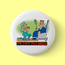 PLEA BARGAIN CARTOON buttons