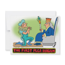 PLEA BARGAIN CARTOON invitations by lawyer_gifts PLEA BARGAIN CARTOON invitations
