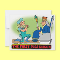PLEA BARGAIN CARTOON invitations