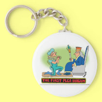 PLEA BARGAIN CARTOON keychains