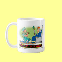 PLEA BARGAIN CARTOON mugs