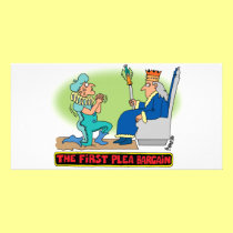 PLEA BARGAIN CARTOON photo cards