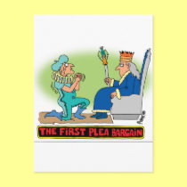 PLEA BARGAIN CARTOON postcards