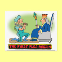 PLEA BARGAIN CARTOON postcards